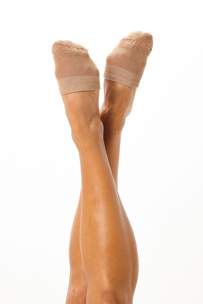 Rolling Contemporary Dance Socks - Caramel-Rolling-Pole Junkie