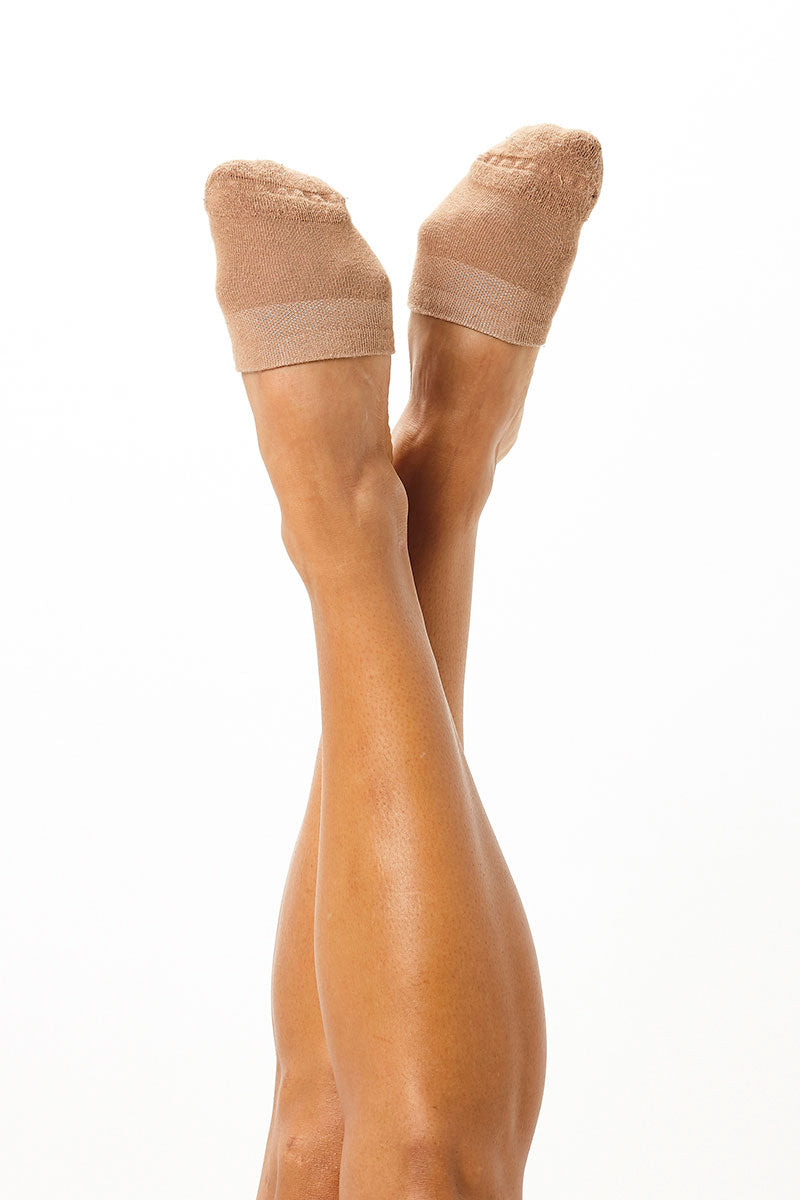 Rolling Contemporary Dance Socks - Caramel-Rolling-Pole Junkie