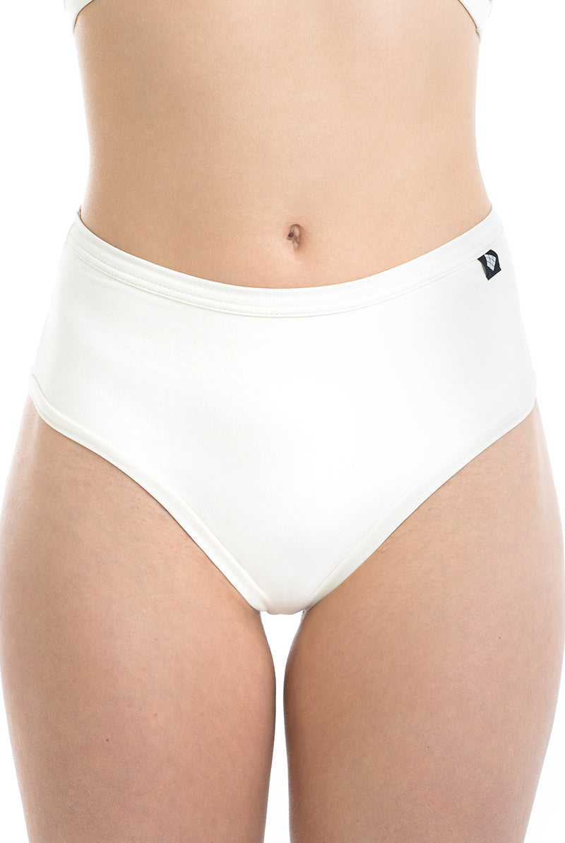 Poledancerka X High Leg Shorts - Ivory White-Poledancerka-Pole Junkie