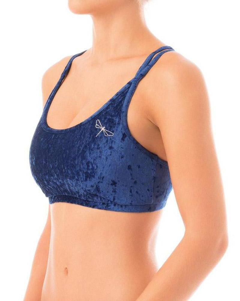 Dragonfly Nicole Top - Velvet Blue-Dragonfly-Pole Junkie
