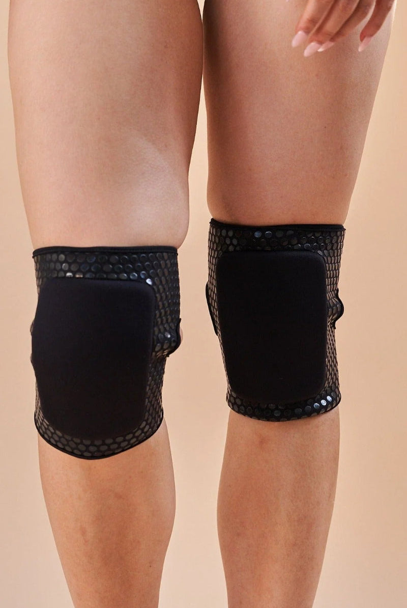 Lunalae Velcro Sticky Grip Kneepads - Black-Lunalae-Pole Junkie