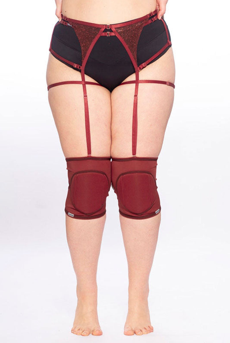Queen Garter Belt - Cherry Shine-Queen Accessories-Pole Junkie