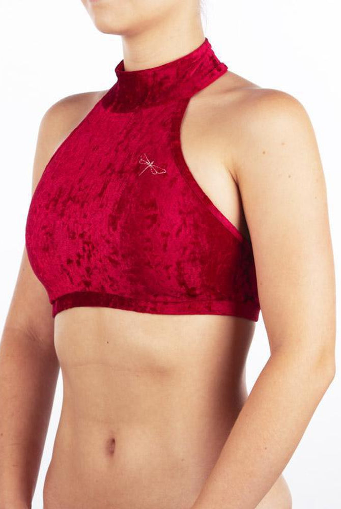 Dragonfly Lisette Top - Velvet Red-Dragonfly-Pole Junkie