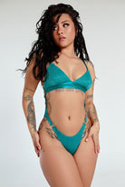 CXIX Aphrodite Sparkle Bodysuit - Ariel Aqua-Creatures of XIX-Pole Junkie