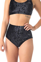 Dragonfly Lola High-Waisted Shorts - Velvet Black-Dragonfly-Pole Junkie