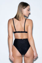 RAD Nib Leopard Bottoms - Black Glitter-RAD-Pole Junkie