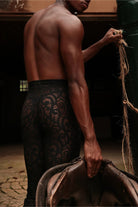 Rolling Bumper Leggings - Black Lace-Rolling-Pole Junkie