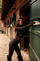 Rolling Bumper Leggings - Black Lace-Rolling-Pole Junkie