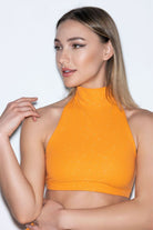 RAD Eve Top - Mandarin Glitter-RAD-Pole Junkie