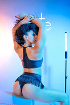 Sorte Obsessed Skirt - Black-Sorte-Pole Junkie