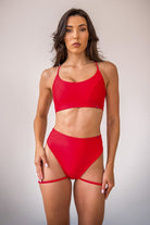Pole Addict Isla Top - Red-Pole Addict-Pole Junkie