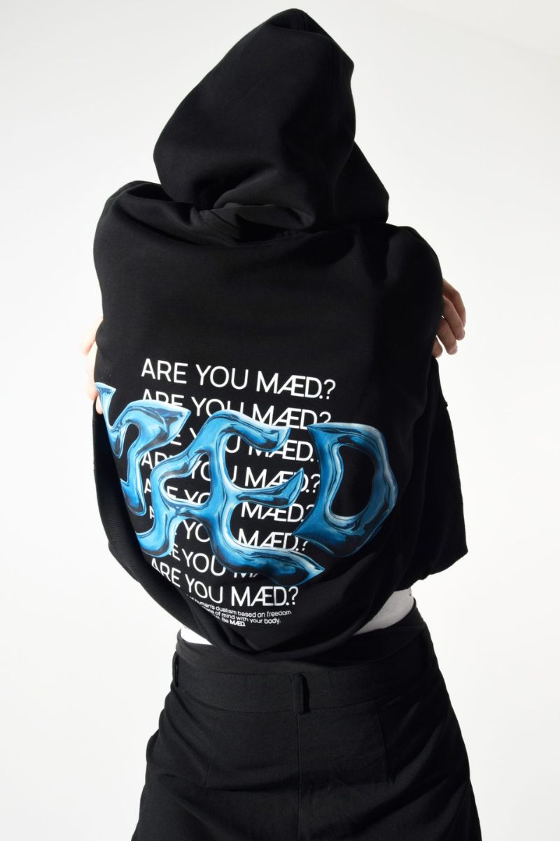 MÆD Liquid Hoodie - Black-MÆD-Pole Junkie