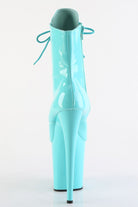 Pleaser USA Flamingo-1020 8inch Pleaser Boots - Patent Aqua-Pleaser USA-Pole Junkie