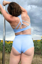 The Enviro Co. High Waist Shorts - Sky Blue-Enviro Grip-Pole Junkie
