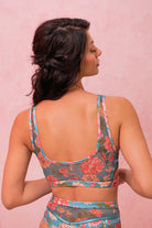RAD Paradiso Destino Top - Teal Floral-RAD-Pole Junkie