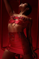 Rolling Halo Bralette - Rouge-Rolling-Pole Junkie