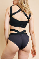 Lunalae Tia Strappy Crossover Top - Recycled Black-Lunalae-Pole Junkie