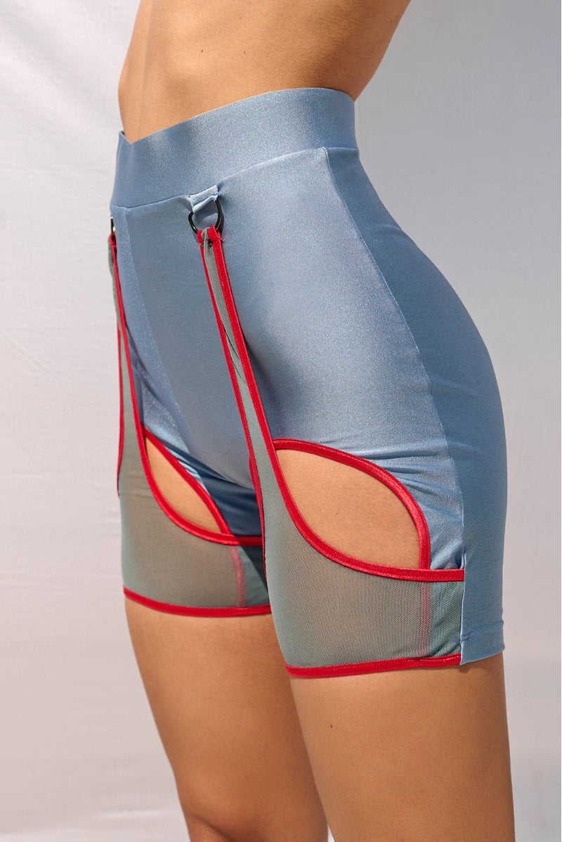 HotCakes Polewear Thetis Bottoms - Marine Blue & Red-Hot Cakes-Pole Junkie