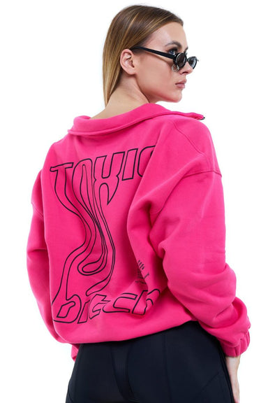 MÆD Toxic Bitch Sweatshirt - Pink-MÆD-Pole Junkie