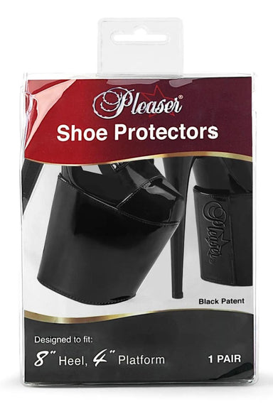 Pleaser USA Shoe Protectors 7inch - Patent Black-Pleaser USA-Pole Junkie