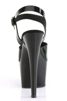 Pleaser USA Adore-708N 7inch Jelly-Like Pleasers - Black-Pleaser USA-Pole Junkie