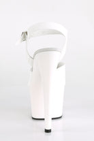 Pleaser USA Adore-708N 7inch Jelly-Like Pleasers - White-Pleaser USA-Pole Junkie