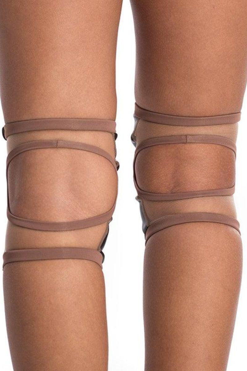 Poledancerka Grippy Kneepads - Nude 02 (with Pocket)-Poledancerka-Pole Junkie