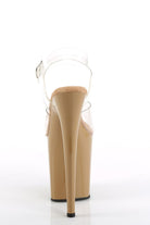 Pleaser USA Flamingo-808 8inch Pleasers - Toffee-Pleaser USA-Pole Junkie