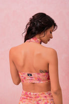 RAD Paradiso Eve Top - Floral Peach-RAD-Pole Junkie