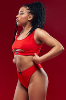 MÆD Offset Bottoms - Red-MÆD-Pole Junkie