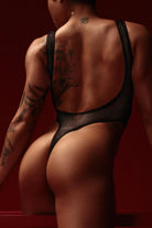 Rolling Vertigo Bodysuit - Black Mesh-Rolling-Pole Junkie