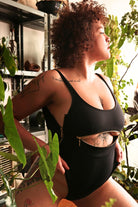 Rolling Zipper Bodysuit - Black-Rolling-Pole Junkie