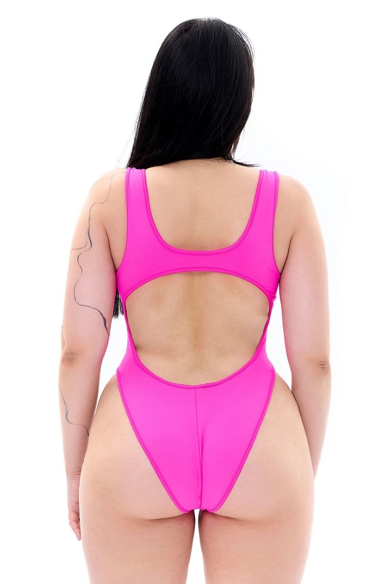 MÆD Siren Bodysuit - Matte Pink-MÆD-Pole Junkie