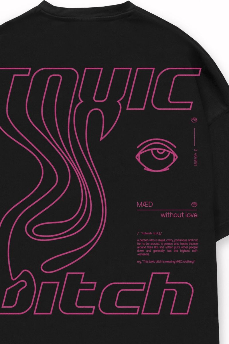 MÆD Toxic Bitch T-Shirts- Black-MÆD-Pole Junkie