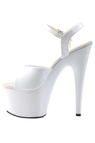 Pleaser USA Adore-709 7inch Pleasers - Patent White-Pleaser USA-Pole Junkie
