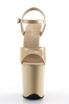 Pleaser USA Flamingo-809 8inch Pleasers - Patent Cream-Pleaser USA-Pole Junkie