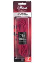 Pleaser USA Ankle Boot Shoe Laces - Red-Pleaser USA-Pole Junkie