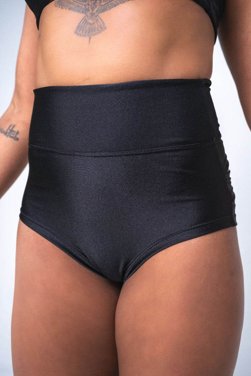 Sorte Scandal Hot Pants - Black-Sorte-Pole Junkie