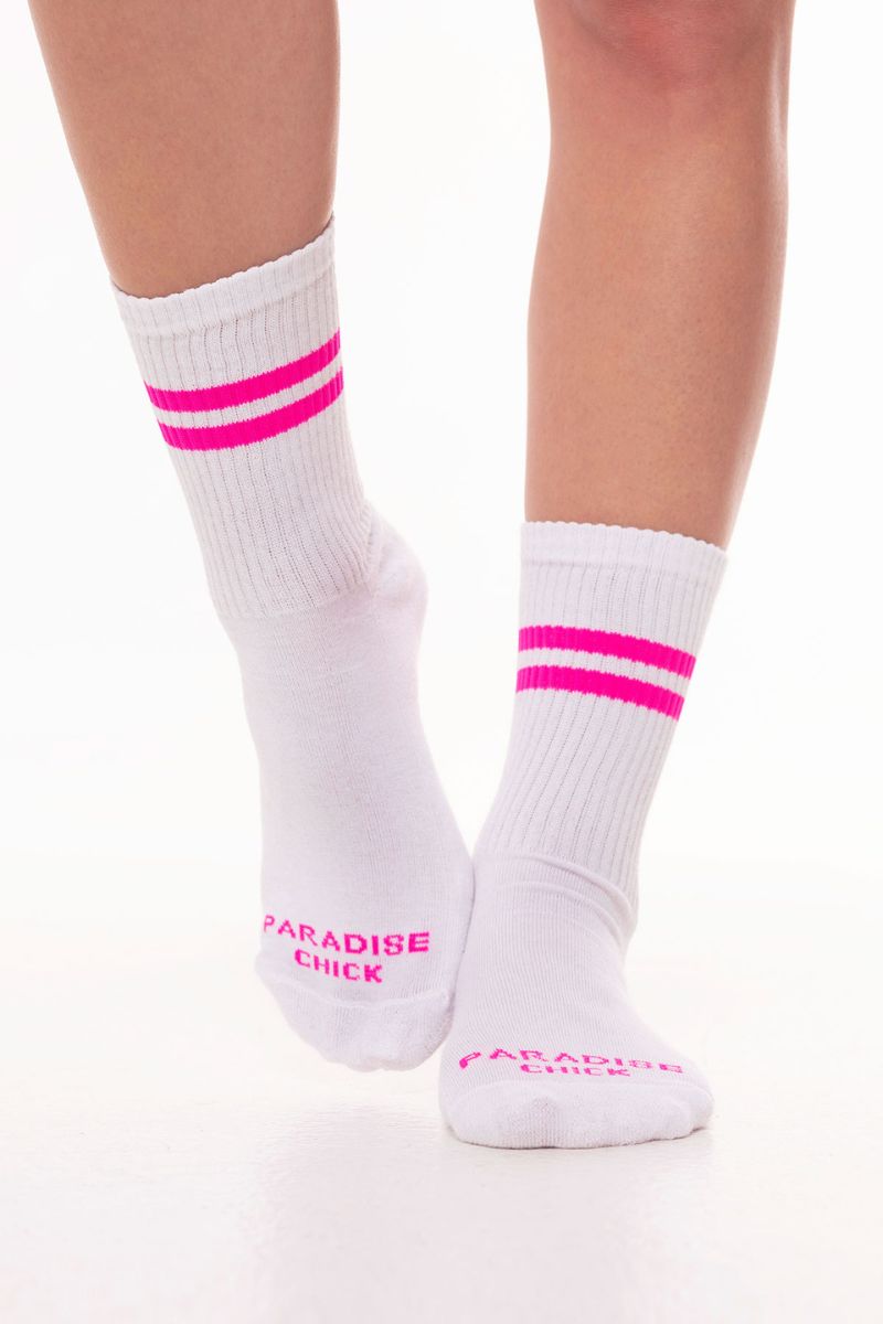 Paradise Chick Supreme Pole Dance Socks - Neon Pink