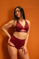 Tatiana Activewear Tokio Top - Matte Burgundy-Tatiana Activewear-Pole Junkie