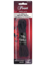Pleaser USA Ankle Boot Shoe Laces - Black-Pleaser USA-Pole Junkie