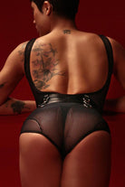 Rolling Alpha High Waisted Hot Pants - Black Mesh-Rolling-Pole Junkie