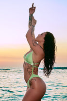 CXIX Aphrodite Sparkle Bodysuit - Tinkerbell Green-Creatures of XIX-Pole Junkie