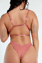 CXIX Aphrodite Sparkle Bodysuit - Melody Coral-Creatures of XIX-Pole Junkie