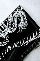 Hella Heels Viper Thigh High 8inch Boots - Black/White Snake-Hella Heels-Pole Junkie