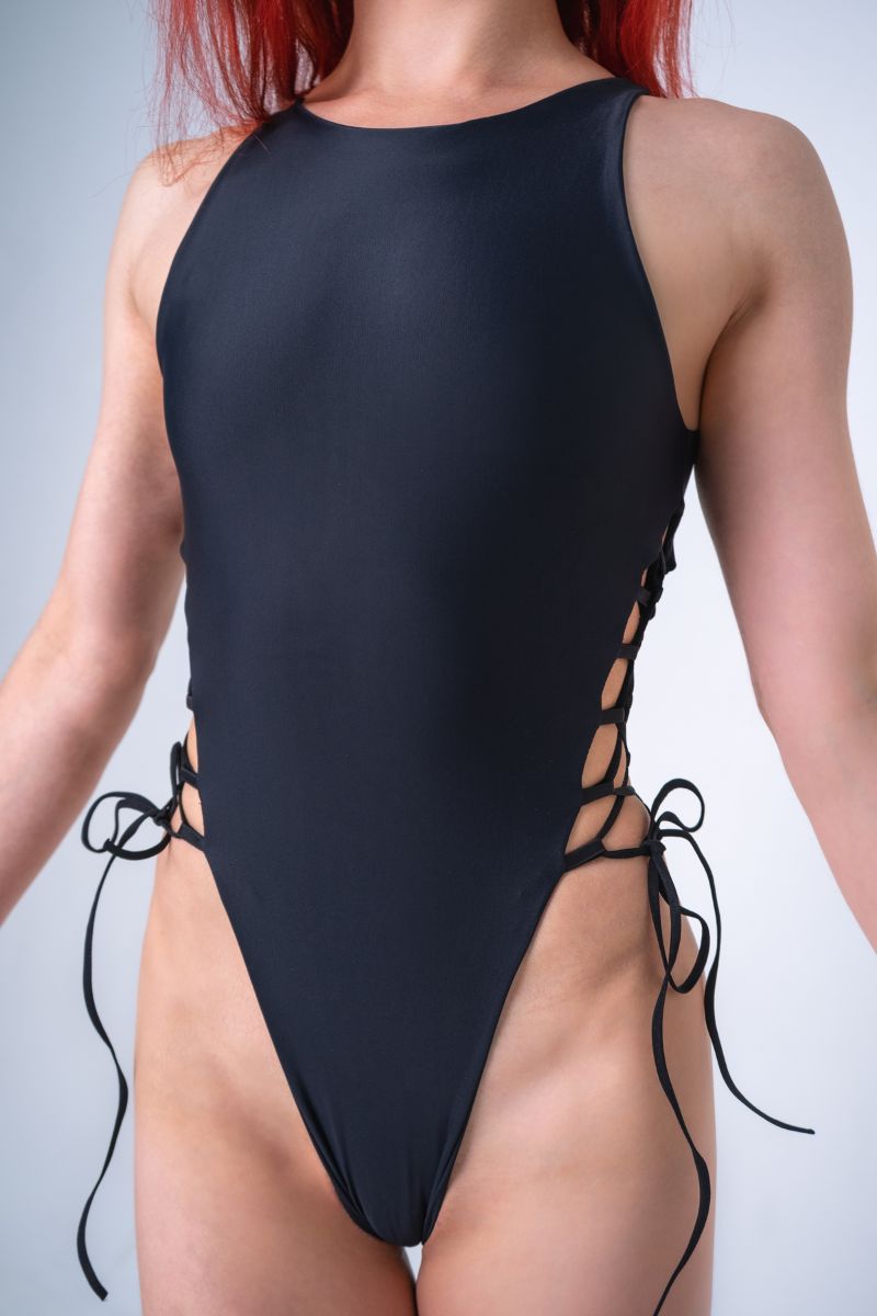 Sorte My New Crush Bodysuit - Black-Sorte-Pole Junkie