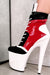 Hella Heels EmpireKicks 8inch Boots - Atomic Red-Hella Heels-Pole Junkie