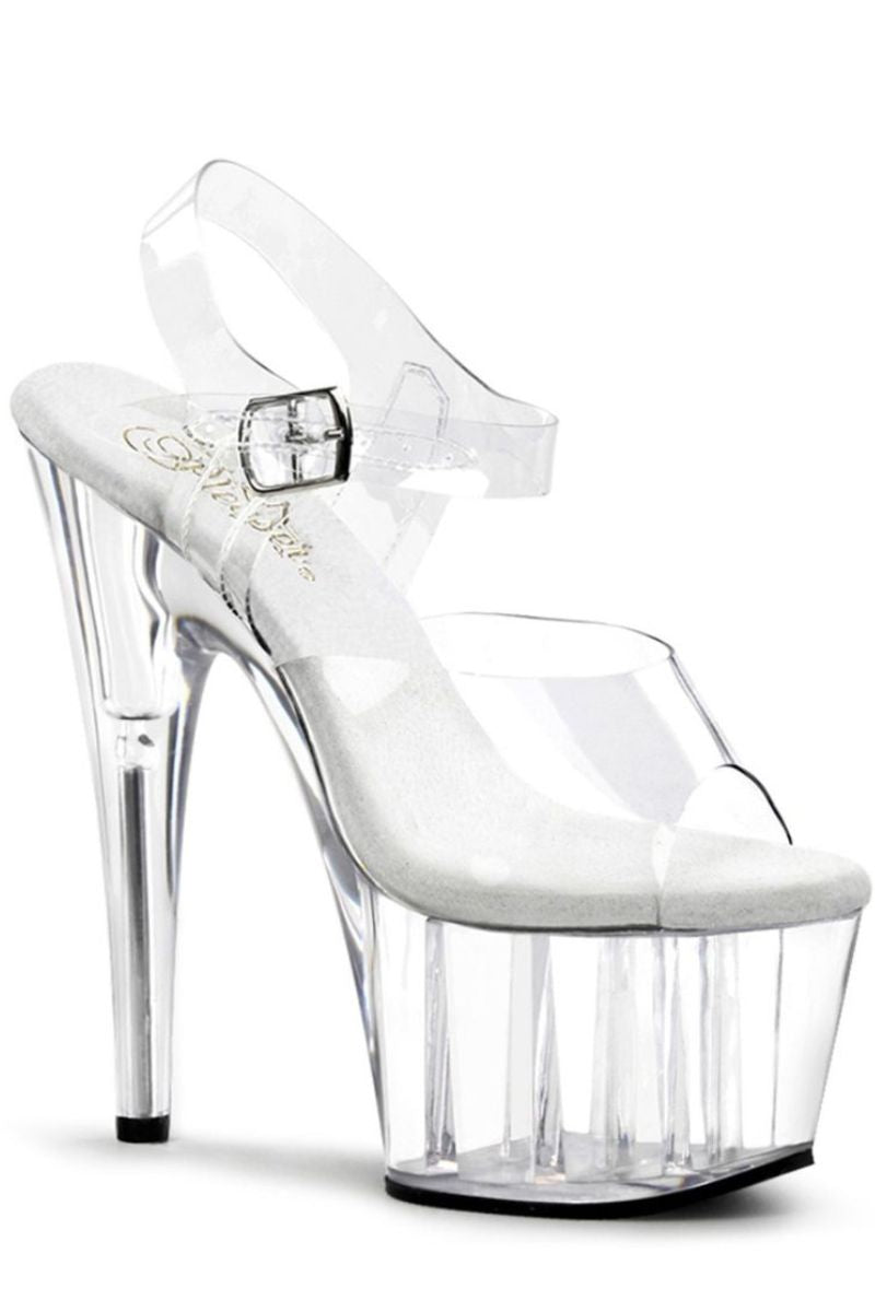 Pleaser USA Adore-708 7inch Pleasers - Clear