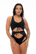 Nona Perkasa Hotline Garter Belt - Black-Nona Perkasa-Pole Junkie