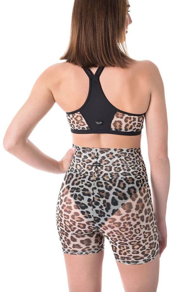 Dragonfly Zoe Shorts - Leopard Mesh-Dragonfly-Pole Junkie